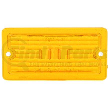 9371A by TRUCK-LITE - Signal-Stat Marker Light Lens - Rectangular, Yellow, Acrylic, 2 Screw Mount