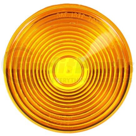 9341A by TRUCK-LITE - Signal-Stat Pedestal Light Lens - Signal-Stat, Round, Yellow, Acrylic, For Pedestal Lights (3760, 3763, 3860, 3861, 3862, 3863, 3762), Snap-Fit