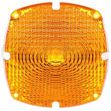 9382A by TRUCK-LITE - Signal-Stat School Bus Warning Light Lens - Square, Yellow, Acrylic, For Bus Lights (6500A), 4 Screw