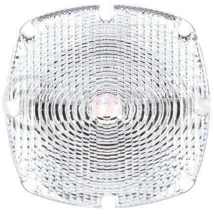 9382W by TRUCK-LITE - Signal-Stat School Bus Warning Light Lens - Square, Clear, Acrylic, For Bus Lights (6500, 6502), 4 Screw
