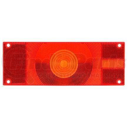 9676 by TRUCK-LITE - Signal-Stat Trailer Light Lens - Rectangular, Red, Acrylic, For Lights (528, 529), Trailer Kit (530DK), 4 Screw