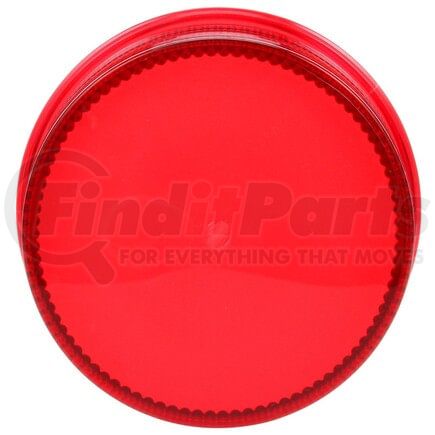 9720 by TRUCK-LITE - Signal-Stat Strobe Light Lens - Round, Red, Polycarbonate, Threaded Fit, For Strobes 307R