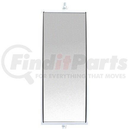 97628 by TRUCK-LITE - Door Mirror - 6 x 16 in., White Aluminum, Economy