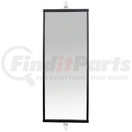 97629 by TRUCK-LITE - Door Mirror - 6 x 16 in., Black Aluminum, Economy