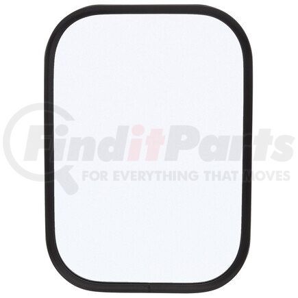 97660 by TRUCK-LITE - Door Mirror - 7.5 x 10.5 in., White Stainless Steel, Flat Mirror, Universal