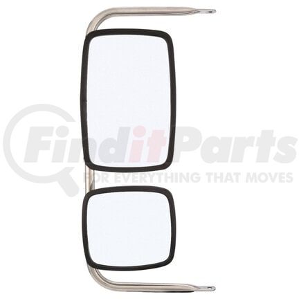 97669 by TRUCK-LITE - Door Mirror - 21.65 - 35.43 X 9.76In, White Steel, Rectangular, Universal Side, 2 Mirror