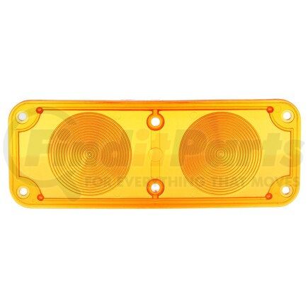 97724 by TRUCK-LITE - Door Mirror Turn Signal Light Lens - Rectangular, Yellow, Polycarbonate, For West Coast Mirrors 7 in x16 in Box Style, 4 Screw