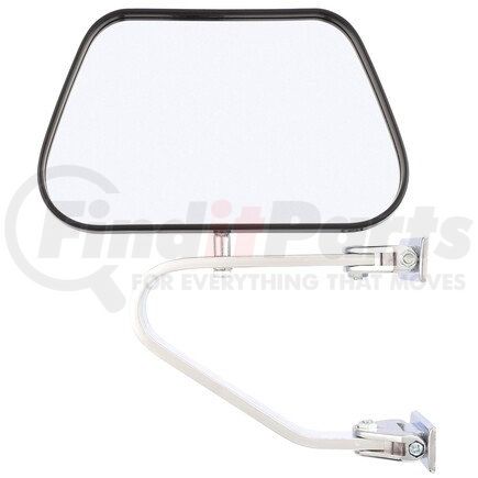 97750 by TRUCK-LITE - Door Mirror - 6.25 x 9.75 in., Chrome Plastic, Flat Mirror, Universal