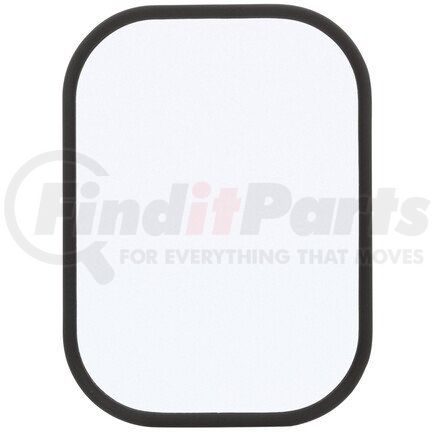 97807 by TRUCK-LITE - Door Mirror - 5.5 x 7.5 in., White Steel, Flat Mirror, Universal