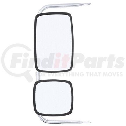 97846 by TRUCK-LITE - Door Mirror - 21.65-35.43 x 9.76 in., Silver Stainless Steel, Combination Mirror Assembly, Universal