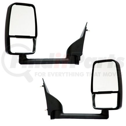 714548 by VELVAC - 2020 Deluxe Series Door Mirror - Black, 102" Body Width, Deluxe Head, Driver and Passenger Side