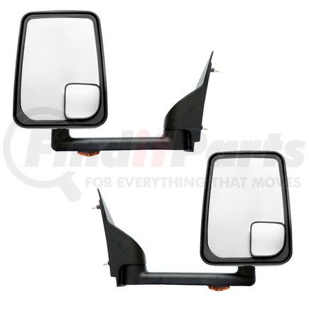 714572 by VELVAC - 2020 Standard Door Mirror - Black, 102" Body Width, Standard Head, Driver and Passenger Side