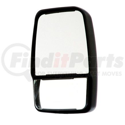 714582 by VELVAC - 2020 Deluxe Series Door Mirror - Black, Passenger Side