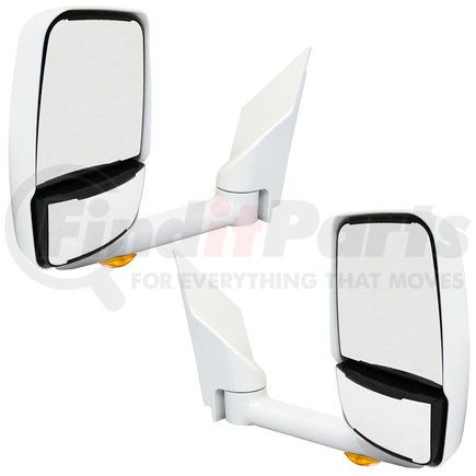 714583 by VELVAC - 2020 Deluxe Series Door Mirror - White, 96" Body Width, Deluxe Head