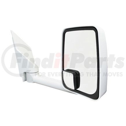 Velvac 714596 Door Mirror 2020 Standard Door Mirror - White, 86" Body Width, 9.50" Arm, Standard Head, Passenger Side