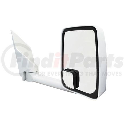 Velvac 714600 Door Mirror 2020 Standard Door Mirror - White, 86" Body Width, 9.50" Arm, Standard Head, Passenger Side