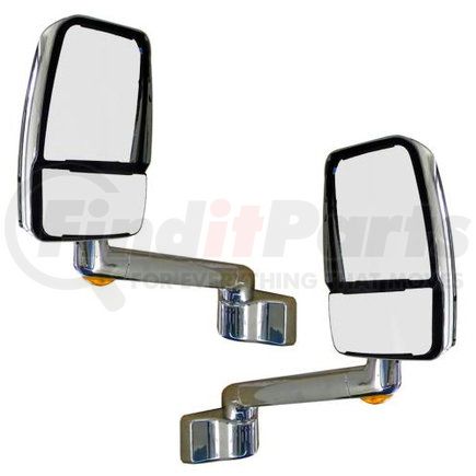 714750 by VELVAC - 2030 Series Door Mirror - 10" Radius Base, Driver and Passenger Side