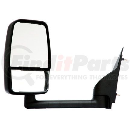 715453 by VELVAC - 2020 Deluxe Series Door Mirror - Black, 102" Body Width, Deluxe Head, Driver Side