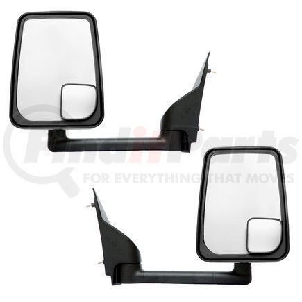 715461 by VELVAC - 2020 Standard Door Mirror - Black, 86" Body Width, 9.50" Arm, Standard Head