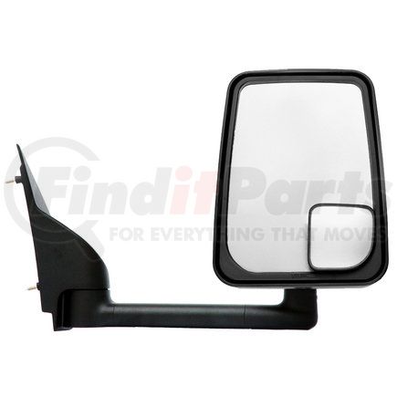 Velvac 715466 Door Mirror 2020 Standard Door Mirror - Black, 96" Body Width, 14.50" Arm, Standard Head, Passenger Side