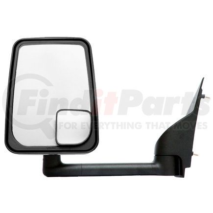 Velvac 715519 Door Mirror 2020 Standard Door Mirror - Black, 86" Body Width, 9.50" Arm, Standard Head, Driver Side