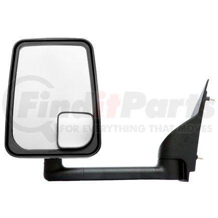 715525 by VELVAC - 2020 Standard Door Mirror - Black, 102" Body Width, 17.50" Arm, Standard Head, Driver Side