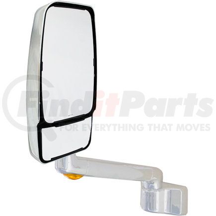 Velvac 715649 Door Mirror 2030 Series Door Mirror - Chrome, 9" Radius Base, 10" Lighted Arm, VMAX II Head, Driver Side