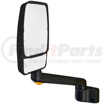 715703 by VELVAC - 2030 Series Door Mirror - Black, VMAX II Head, Driver Side