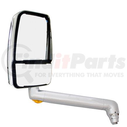715797-1 by VELVAC - 2030 Series Door Mirror - Chrome, 14" Lighted Arm, Deluxe Head, Driver Side
