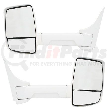 715914 by VELVAC - 2020XG Series Door Mirror - White, 96" Body Width, Driver and Passenger Side