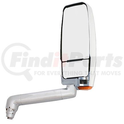 716044 by VELVAC - 2030 Series Door Mirror - Chrome, 14" Arm, Passenger Side