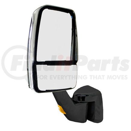 716121 by VELVAC - 2030 Series Door Mirror - Chrome, Deluxe Head, Driver Side