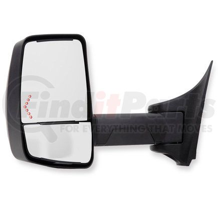 716321 by VELVAC - 2020XG Series Door Mirror - Black, 102" Body Width, Driver Side