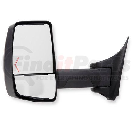 716327 by VELVAC - 2020XG Series Door Mirror - Black, 102" Body Width, Driver Side