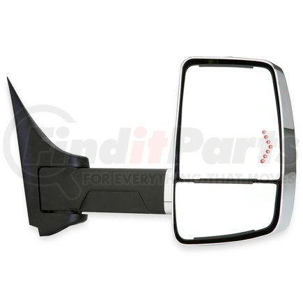 Velvac 716392 Door Mirror 2020XG Series Door Mirror - Chrome, 102" Body Width, Passenger Side