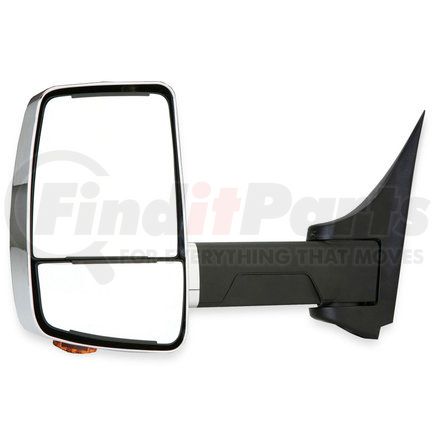 716395 by VELVAC - 2020XG Series Door Mirror - Chrome, 102" Body Width, Driver Side