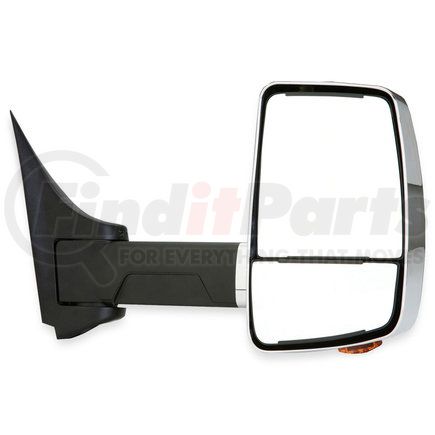 716422 by VELVAC - 2020XG Series Door Mirror - Chrome, 96" Body Width, Passenger Side