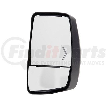 716498 by VELVAC - 2020XG Series Door Mirror - Black, Passenger Side