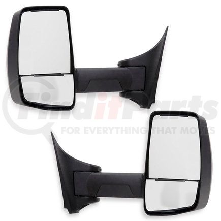 717181 by VELVAC - 2020XG Series Door Mirror - Black, 96" Body Width, Driver and Passenger Side