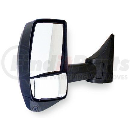 717593 by VELVAC - 2020XG Series Door Mirror - Black, 102" Body Width, Driver Side