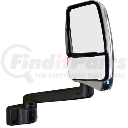 717750 by VELVAC - 2030 Series Door Mirror - Chrome, 14" Arm, Deluxe Head, Passenger Side