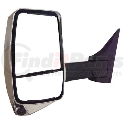 717867 by VELVAC - 2020XG Series Door Mirror - Chrome, 102" Body Width, Driver Side
