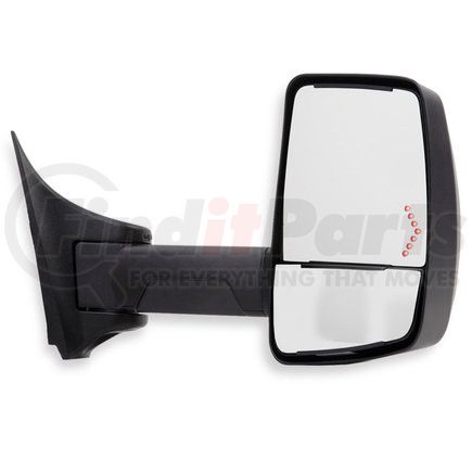 718424 by VELVAC - 2020XG Series Door Mirror - Black, 96" Body Width, Passenger Side