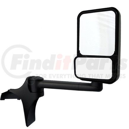 718756 by VELVAC - 2020SS Superstar Series Door Mirror - Black, 102" Body Width, Superstar Head, Passenger Side