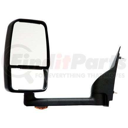 718765 by VELVAC - 2020SS Deluxe Door Mirror - Black, 102" Body Width, Deluxe Head, Driver Side