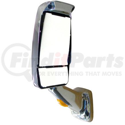 719197 by VELVAC - 2025 Euromax Deluxe Series Door Mirror - Chrome, Driver Side