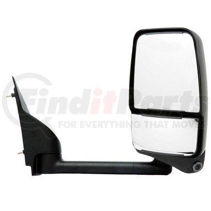 719404 by VELVAC - 2020 Deluxe Series Door Mirror - Black, 96" Body Width, Deluxe Head, Passenger Side