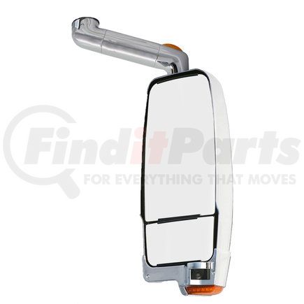 719528 by VELVAC - 2030 Series Door Mirror - Chrome, 17" Arm, Passenger Side