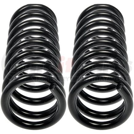 566-165 by DORMAN - Coil Spring Set - Front, Constant Rate, Standard, Black, Powdercoat, Steel