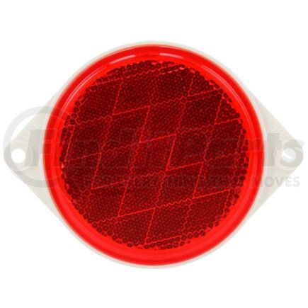 98004R by TRUCK-LITE - Reflector - 4" Round, Red, 2 Screw